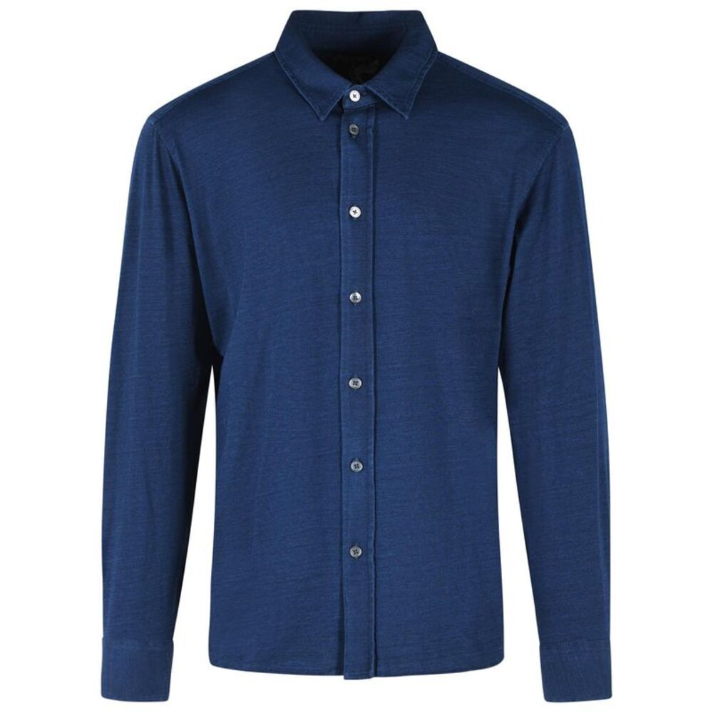 Tom Ford Blue Cotton Shirt Men